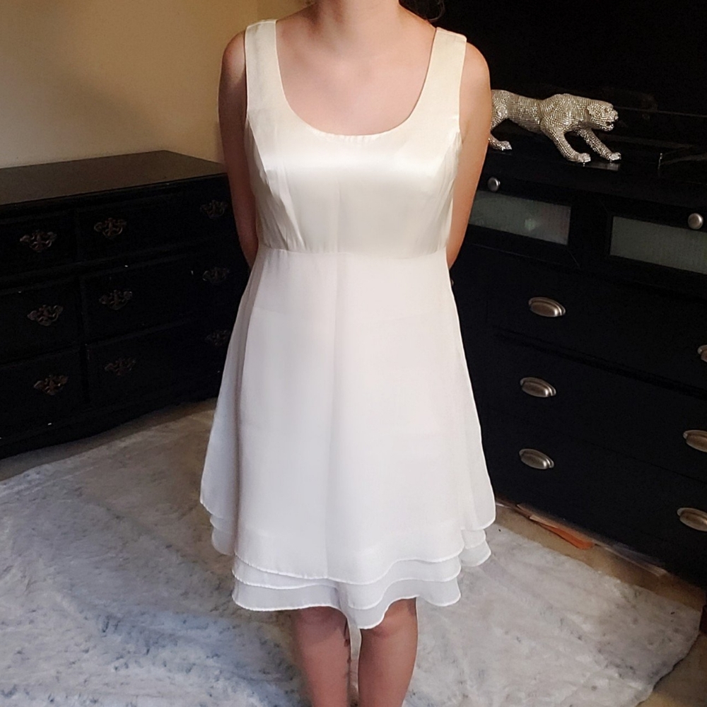 CDC White Elegant Dress XS